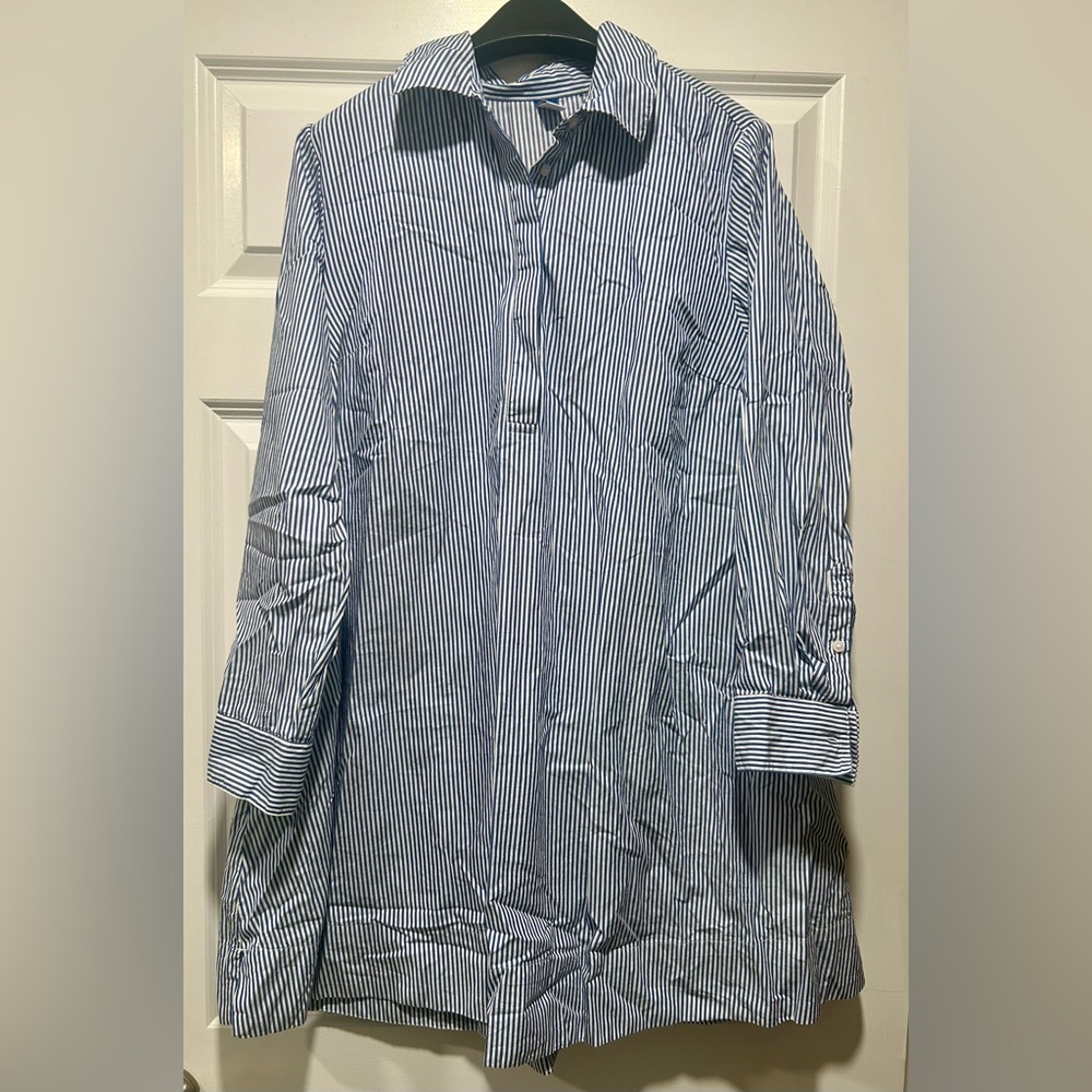 Old Navy Blue and White Striped Dress